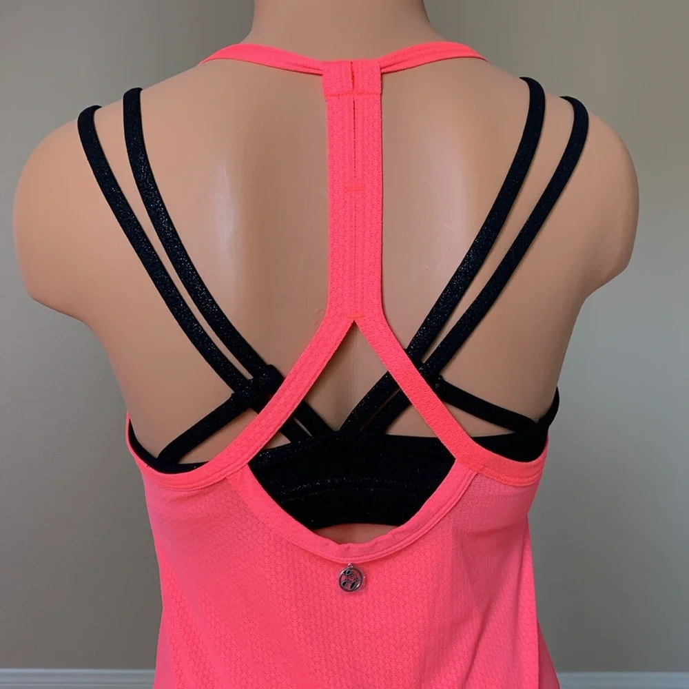 NWT- Lorna Jane Dion Mesh Excel Tank- Neon Sherbert - Picture 2 of 7